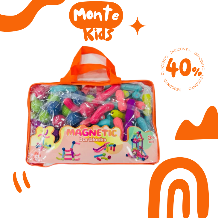 Blocos de Montar Magnéticos Montekids
