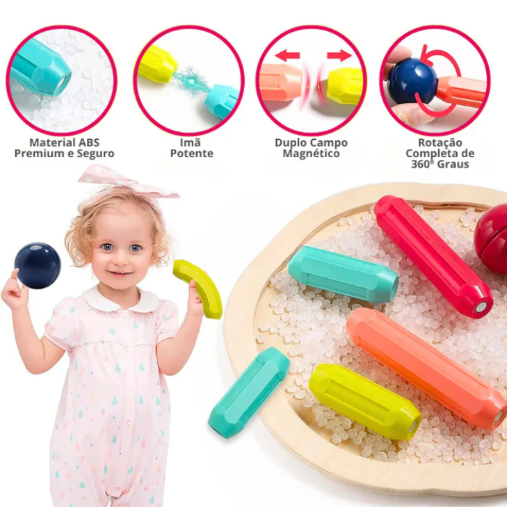 Blocos de Montar Magnéticos Montekids