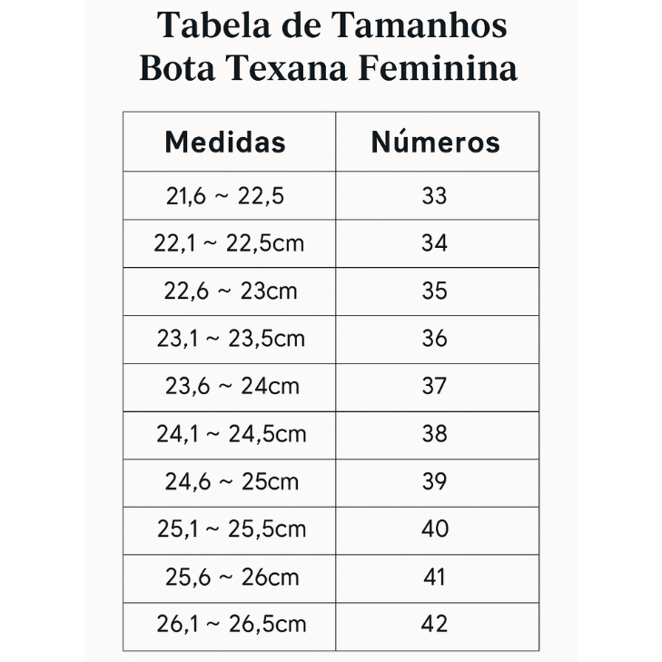 Bota Texana Feminina Dallas