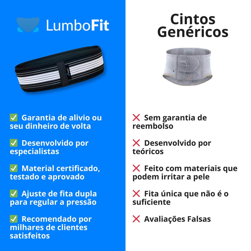 Cinto para dor nas costas Lumbofit