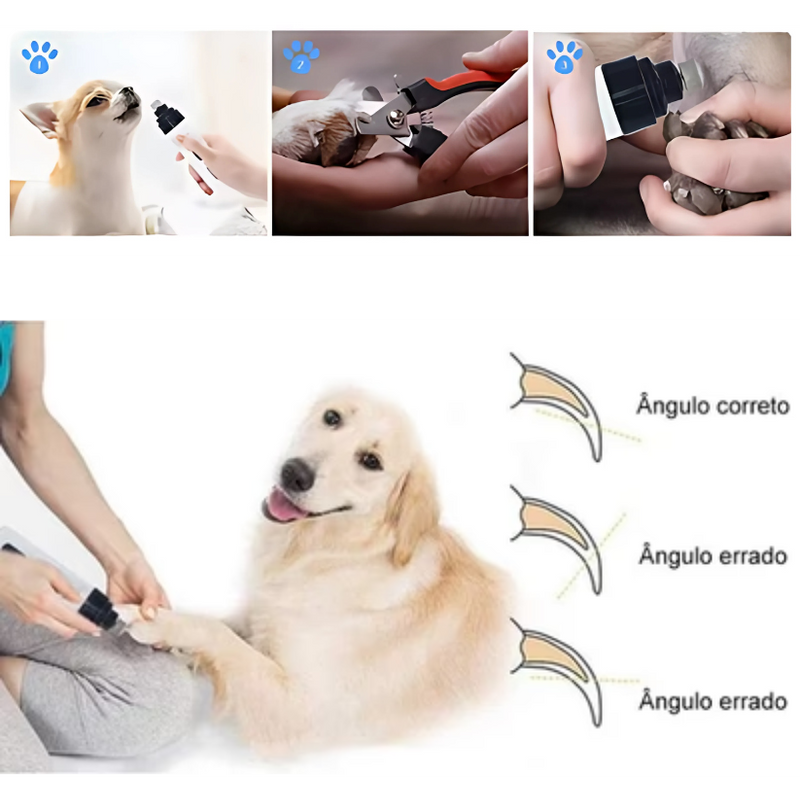 Lixador Pet Soft Claw® – Unhas com Acabamento Seguro em Casa