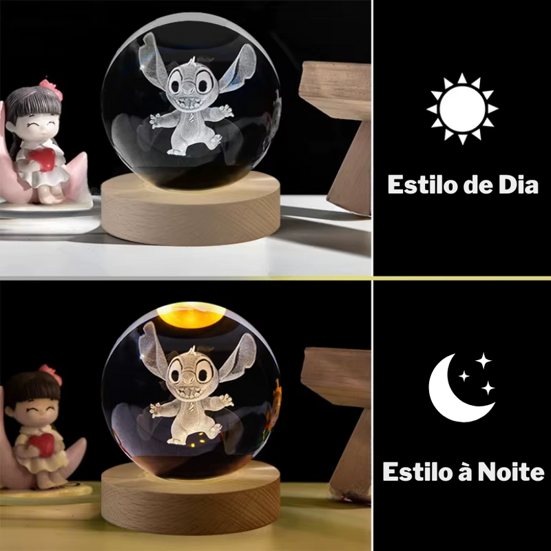 Luminária StitchCrystal™ – Sono Tranquilo com Estilo e Magia