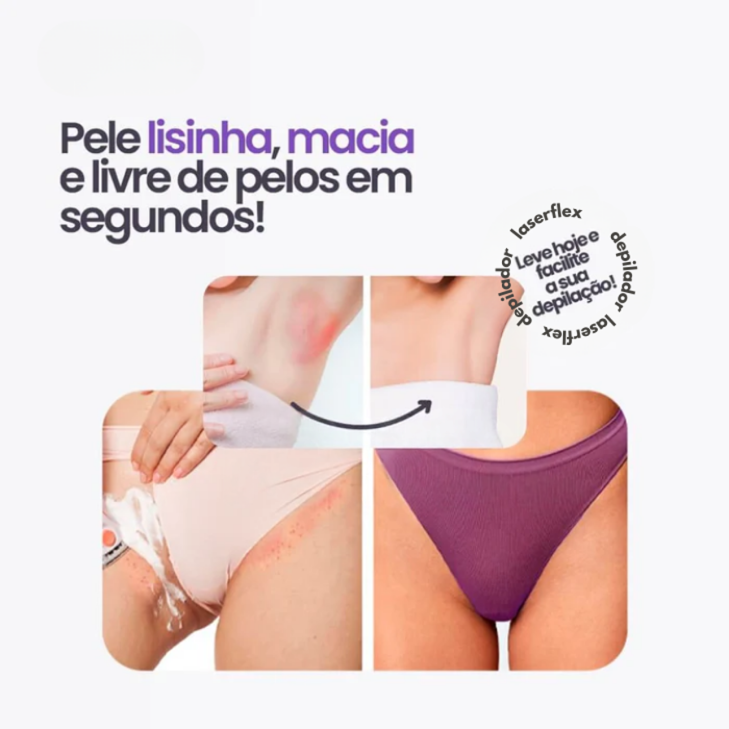 Depilador Indolor 2 em 1  LaserFlex