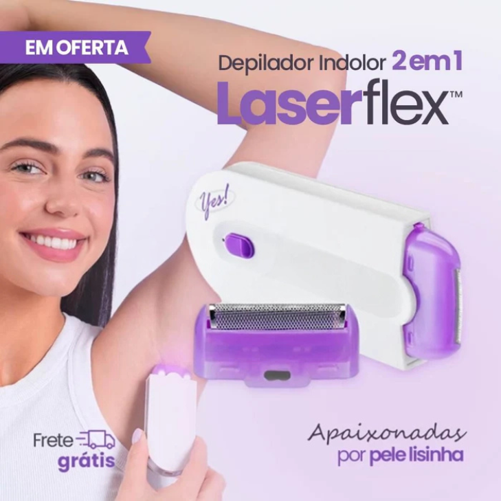 Depilador Indolor 2 em 1 LaserFlex