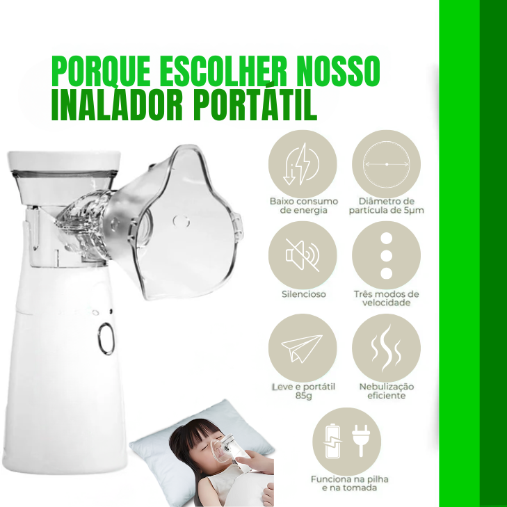 Inalador Portátil Ultra Silencioso