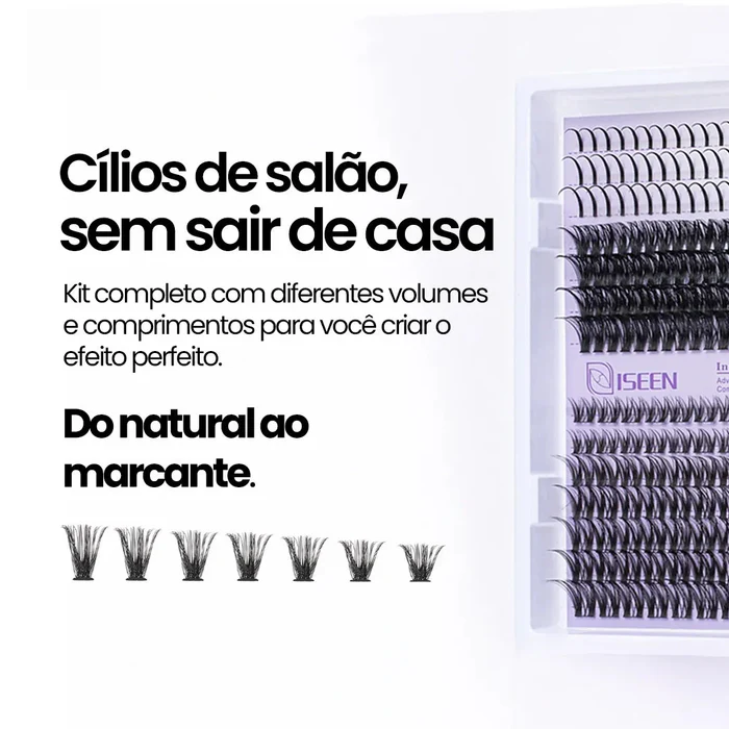 Kit de Extensão de Cílios LadyUp