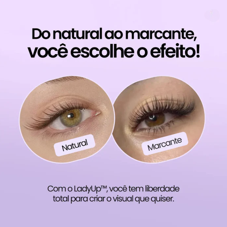 Kit de Extensão de Cílios LadyUp