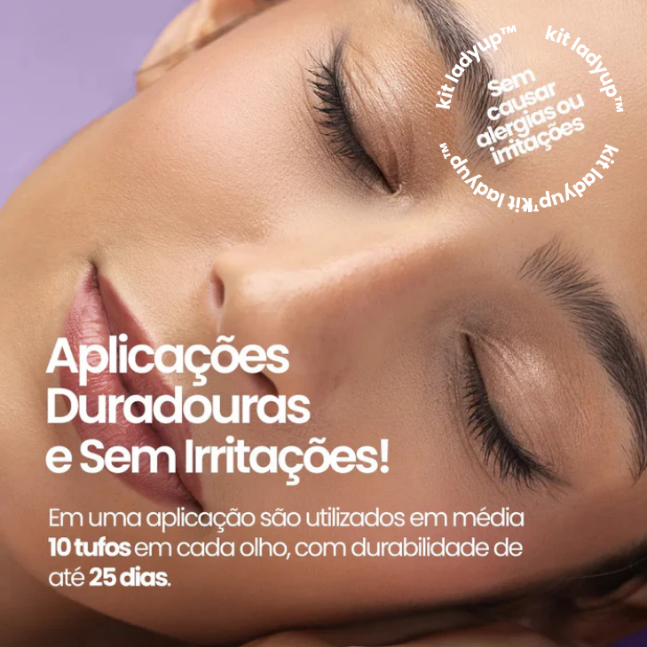 Kit de Extensão de Cílios LadyUp