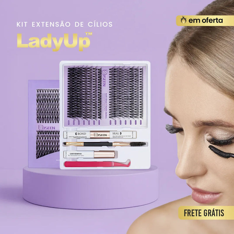 Kit de Extensão de Cílios LadyUp
