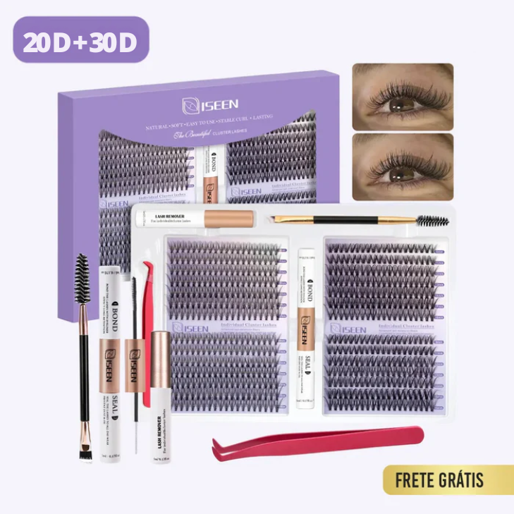 Kit de Extensão de Cílios LadyUp