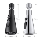 Adaptador de Torneira HydraTwist® | 3 Jatos com Economia de Água em Preto da categoria Adaptador de Torneira P1 na ShopBran