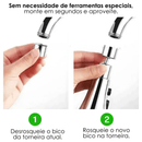 Adaptador de Torneira HydraTwist® | 3 Jatos com Economia de Água em Preto da categoria Adaptador de Torneira P1 na ShopBran