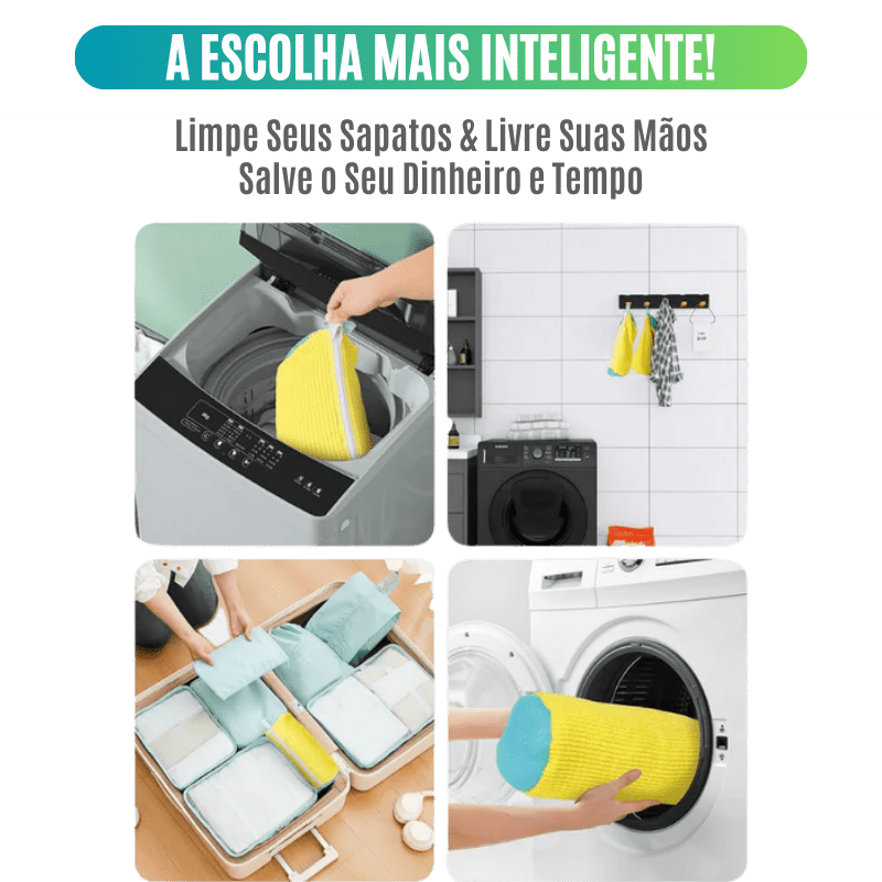 Bolsa Lavadora MagicShoeBag™ – Chega de Sapato Deformado na Máquina em 1 unidade da categoria MagicShoeBag P1 na ShopBran