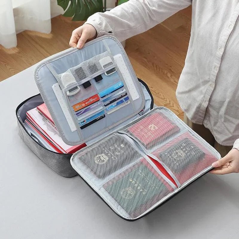 Bolsa Organizadora de Documentos - DocuSafe - Pare de Perder Documentos em Cinza da categoria Bolsa Organizadora P4 na ShopBran
