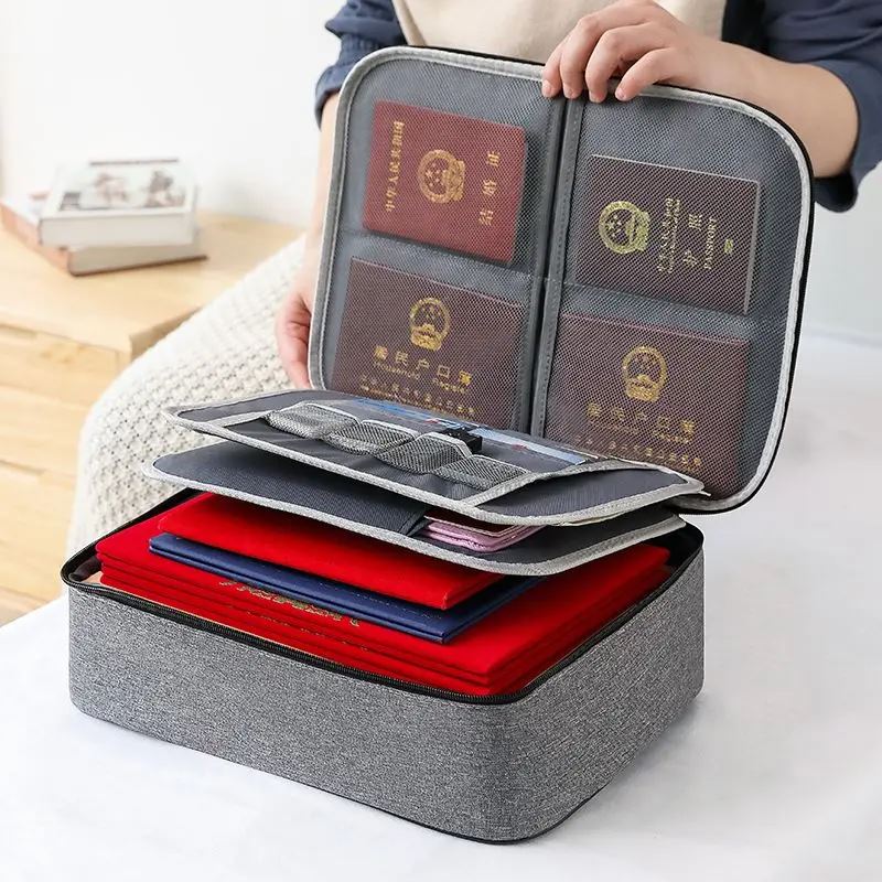 Bolsa Organizadora de Documentos - DocuSafe - Pare de Perder Documentos em Cinza da categoria Bolsa Organizadora P4 na ShopBran