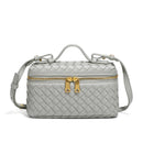 Bolsa Tote Trançada Bárbara - Você Única e Inesquecível em Cinza da categoria Bolsa Tote P3 na ShopBran