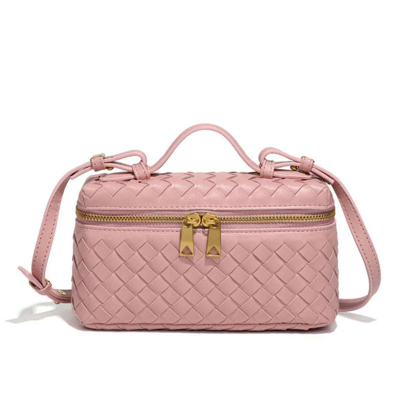 Bolsa Tote Trançada Bárbara - Você Única e Inesquecível em Rosa da categoria Bolsa Tote P3 na ShopBran