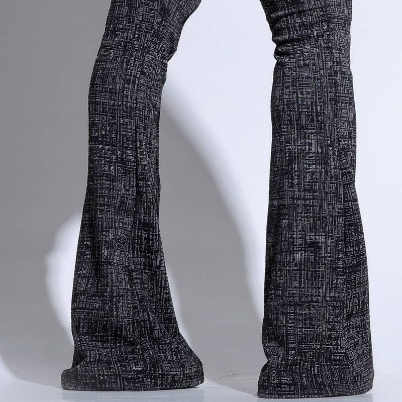 Calça Modeladora Flare Cós Alto Mescla - Silhueta Perfeita em Segundos em P da categoria Calça Modeladora P4 na ShopBran