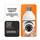 Câmera TotalGuard - Disfarce de Lâmpada, Instala em 5 Minutos Sem Furar em 1 Unidade da categoria Câmera TotalGuard P3 na ShopBran