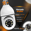 Câmera TotalGuard - Disfarce de Lâmpada, Instala em 5 Minutos Sem Furar em 1 Unidade da categoria Câmera TotalGuard P3 na ShopBran