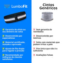 Cinto para dor nas costas Lumbofit - Volte a Ser Quem Você Era em G (Largura Quadril 120 - 140cm) da categoria Lumbofit P3 na ShopBran