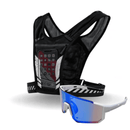 Combo Tático StormVision® – Leveza e Estilo para Alta Performance em Colete + Óculos Branco Lente Blue Flame da categoria Combo Tático P1 na ShopBran