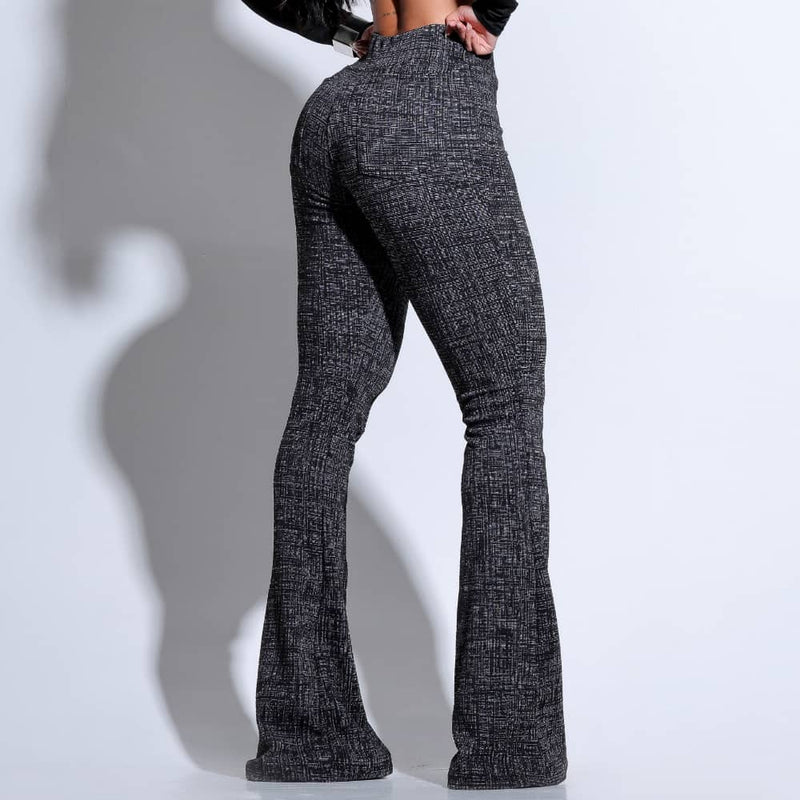 Calça Modeladora Flare Cós Alto Mescla - BE602