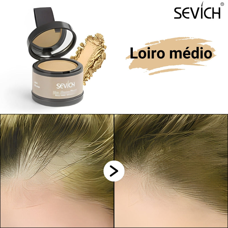 Pó Capilar HairFix SEVÍCH – Fim das Falhas e Raízes Expostas