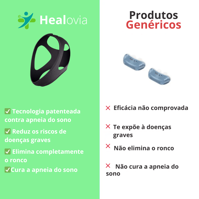 Máscara Healovia — Sua Noite Livre da Apneia e do Cansaço em Preto Básico da categoria Máscara para Apneia P1 na ShopBran