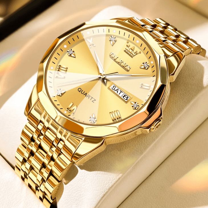 Relógio PREMIUM Luxury Gold - [FRETE GRÁTIS] em Dourado da categoria Relógio Luxury Gold P3 na ShopBran